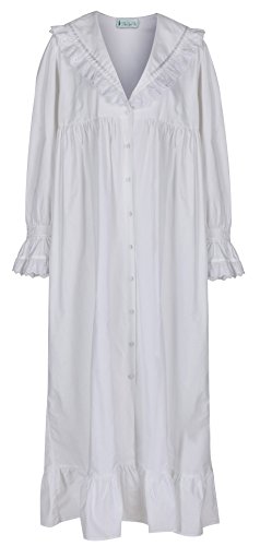 The 1 for U Sleepwear for Women - Button Down Nightgowns for Women, Amelia 100% Cotton Robe3