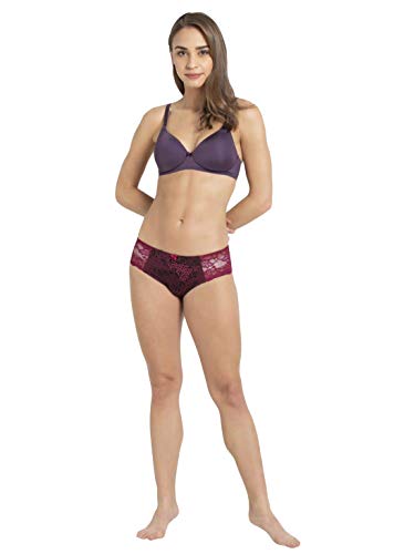 Image of Jockey 1819 Women's Wirefree Padded Microfiber Nylon Elastane Stretch Full Coverage Multiway Styling T-Shirt Bra with Magic Under