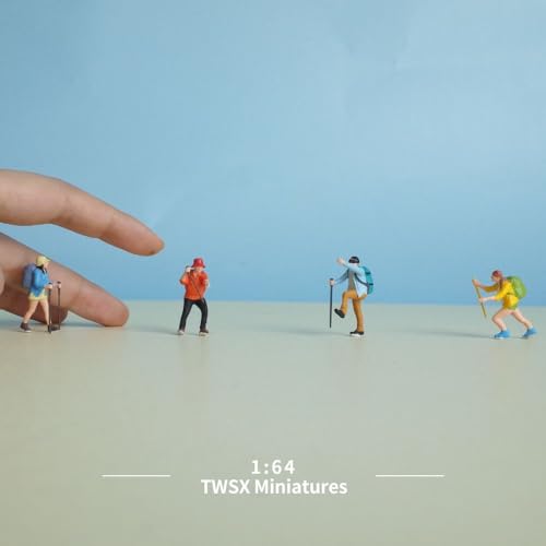 Equipo de Montañismo Miniatura Escala 1:64, 4 piezas miniatura 3