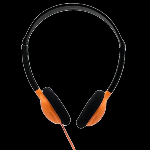 212 Main Personal On-Ear Stereo Headphone Orange - Pack of 200