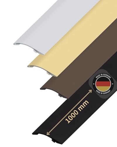 Gedotec Höhenausgleichsprofil 39 x 7 5 mm | 212 mm flexibel ausgleichbar | Aluminium eloxiert Schwarz| Übergangsschiene 1000 mm