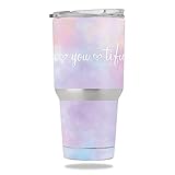 MightySkins Skin Compatible with Members Mark 30 oz Tumbler – BeYouTiful | Protective, Durable, and Unique Vinyl Decal wrap Cover | Easy to Apply, Remove, and Change Styles | Made in The USA