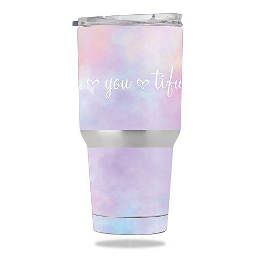 MightySkins Skin Compatible with Members Mark 30 oz Tumbler – BeYouTiful | Protective, Durable, and Unique Vinyl Decal wrap Cover | Easy to Apply, Remove, and Change Styles | Made in The USA