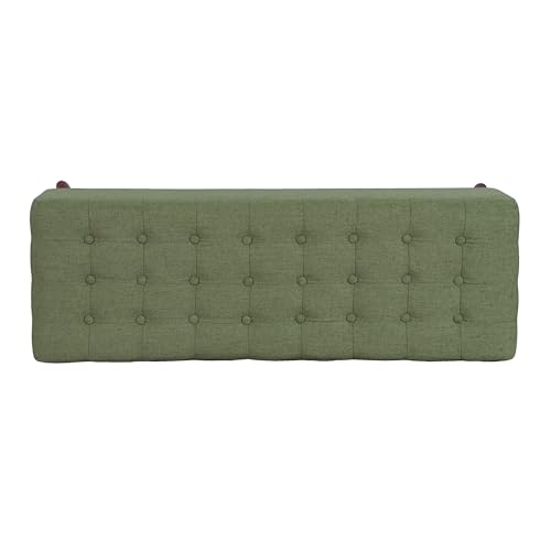 HomePop Modern Storage Bench, Green Large