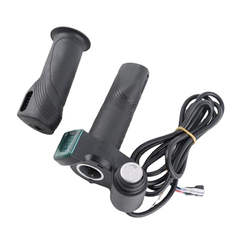 ERYUE 36V、48V、60V親指スロットルバッテリー電圧パワーディスプレイ、リアルタイムデジタルディスプレイ付き電気自動車電圧計インジケータ、ブラックプラスチック、337g、12V-99V