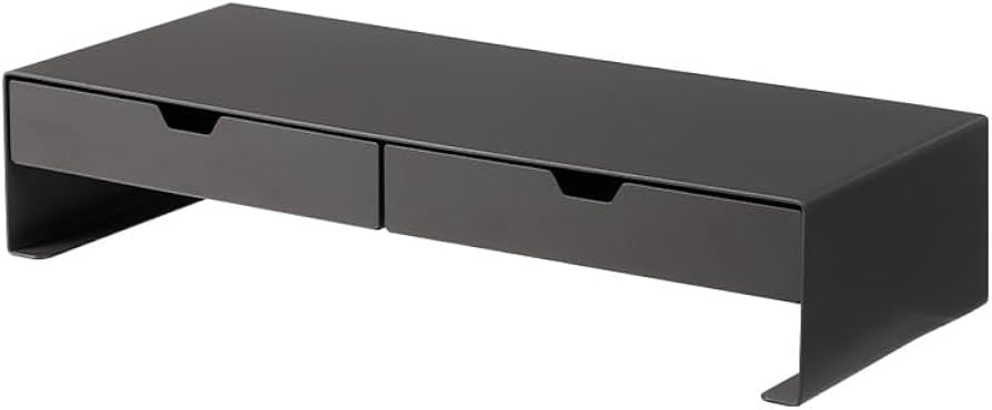 Amazon.co.jp: 霜山 モニター台引き出し付き モニター台 モニター