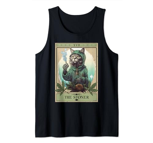 The Stoner Cat Tarot Tank Top