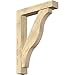 Ekena Millwork BKT0604X30X42FST05RDF Funston Block Rough Sawn Bracket w/Offset Brace, Douglas Fir