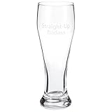 Hallmark Straight-Up Badass Pilsner Glass, 17 oz. Tumblers