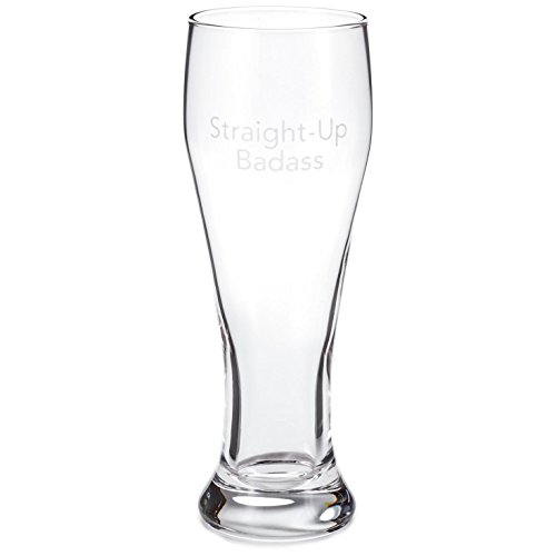Hallmark Straight-Up Badass Pilsner Glass, 17 oz. Tumblers