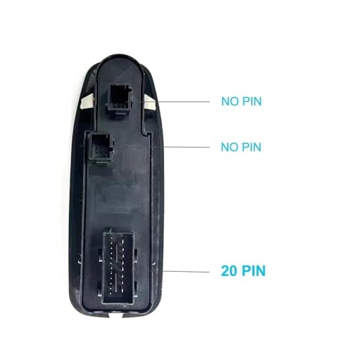 Bouton lève-vitre pour 208 et 2008 de 2013 à 2018 côté gauche 98104592ZD