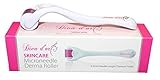 Derma Roller by DIVA D'OR - 0.3mm Microneedle Roller Kit for Face Skin Hair Growth - 540 Titanium...