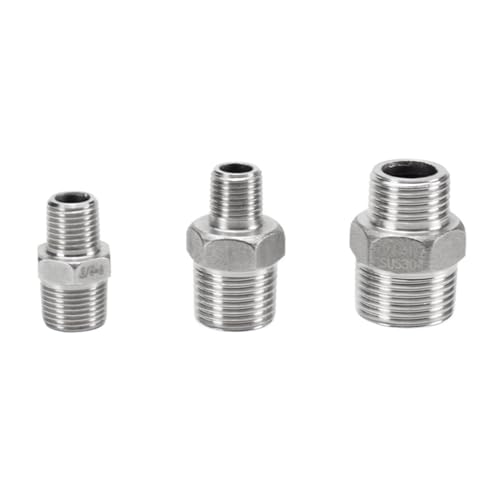 Accesorio reductor G1/2*G3/8 de acero inoxidable con cabeza hexagonal 3