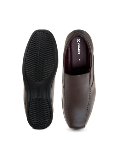 Image of Khadim's 7236534 Premium Stylish Lightweight Comfortable Durable & Sleek Design Formal Slip-On Shoes for Men