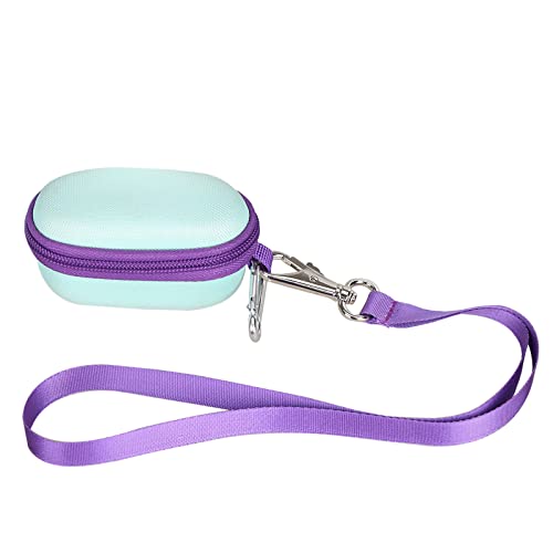 Mchoi Hard Carrying Case, with Carabiner Keychain & Lanyardor for Handy Ventolin Inhaler, Teal, CASE ONLY
