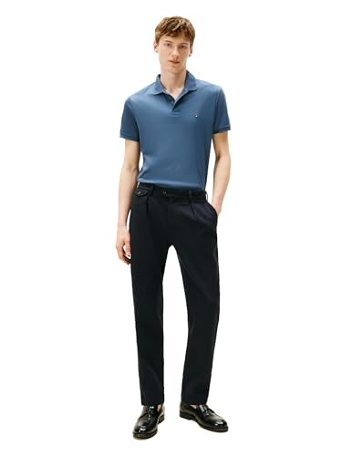 Image of Tommy Hilfiger Mens Short Sleeve Casual Polo Shirts in Regular Fit with Liquid Cotton
