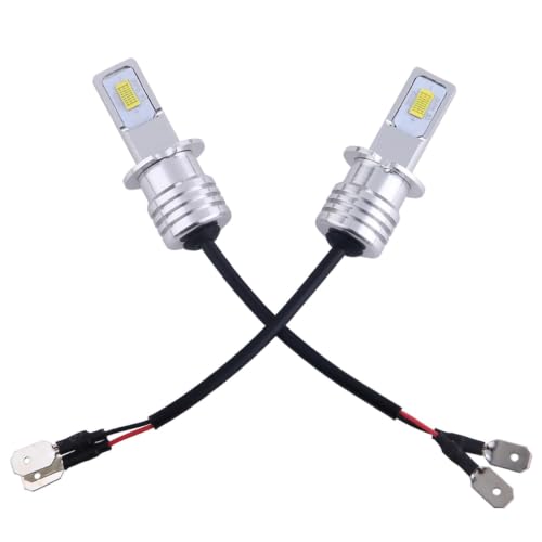 Bombilla LED H3 luces antiniebla coche lámpara halógena de repuesto 12V 24V faros delanteros auto
