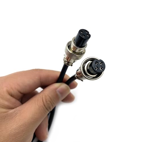 Cable GX12 4 pines doble hembra 2 metros miniatura 2
