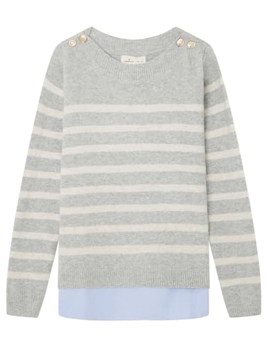 Maglione Polo a Maniche Lunghe S donna grigio