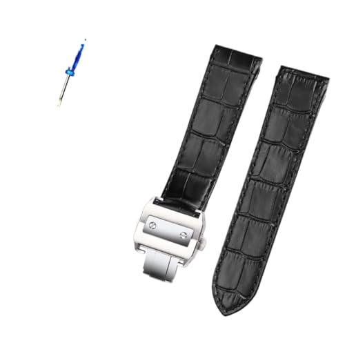 Remplacer bracelet usé Cartier Santos avec ce cuir haute qualité 23mm