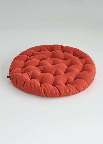 SKANDA FAB Premium Cotton Floor Seating Cushion | Luxurious Comfort & Microfiber Fill 60X60 CM Large Size for Meditation | Floor Cushion | Pooja | Living Room | Pets | Outdoor Maroon(Pack of 1)