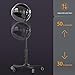 Professional Standing Hair Dryer - 1875W Floor Standing Hooded Dryer Hair Bonnet with Ionic Generator for Professional Salon Station Spa Home Use Hair Drying Treatment Adds Shine Volume (Gray)