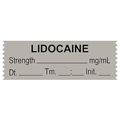 Buy United Ad Label Anesthesia Tape LIDOCAINE MGML, 1-12