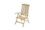 Attraktiv: Der Gartensessel besitzt die Maße von 62x66x110 cm ist somit ideal für den Balkon & die Terrasse - Durch das eingebaute Griffloch ist er leicht zu heben