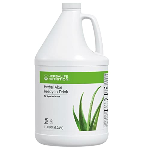 HERBALIFE Herbal Aloe Ready-to-Drink Gallon (127.99 Fl oz) for Digestive Health with Premium-Quality Aloe, Gluten-Free, 0 Calories, 0 Sugar, Naturally Flavored