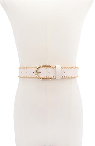 kate spade new york Women's 1.5 Inch Bow Belt with Straw Edge, Stylish Accessory with Adjustable Sizing2