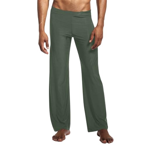 Cambkatl Men's Straight Leg Pajama Pants Comfy Elastic Waist Pjs Bottoms Stretch Sleepwear Lounge Trousers4