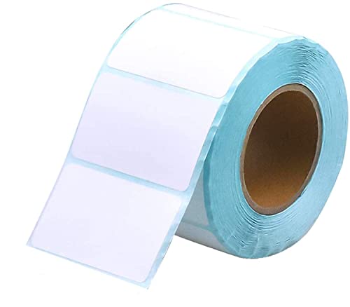 Mumoo Bear 800 Self Adhesive Label Sticker Address Labels Blank Roll 50mm x 30mm Office Kitchen White Food Labels for Catering Food Jars Sticky Stickers for Office Kitchen Printer