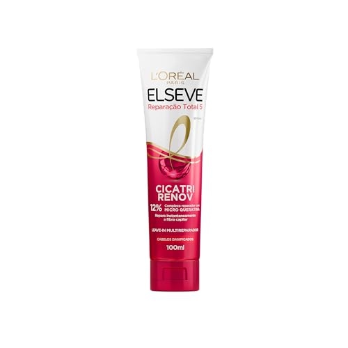 Leave-In L'Oréal Paris Elseve Reparação Total 5 Cicatri Renov, Reparação Instantânea, Dese...