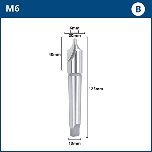Foret central empeche deviation foret acier aluminium Type M6 - 2