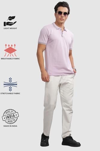 Image of ADRO Polo T Shirt for Men | Black Polo T-Shirt | 100% Cotton Polo Tshirt | Regular Fit Polo| Available in Plus Size Polo