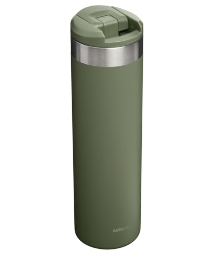 Image of Stanley AeroLight Transit Bottle 20 oz | Locking Drink Through Lid | Leak Resistant Water Bottle or Coffee Travel Mug | Lightweight Insulated Stainless Steel | BPA-Free | Dried Pine