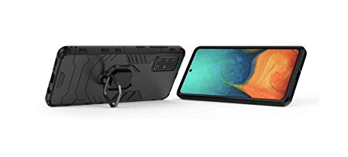 Image of FITSMART Shockproof Robot Ring Case Cover for Samsung Galaxy A71 - Black