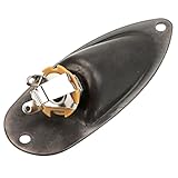 OFFIGAM Gitarren Eingangsbuchse aus Metall mit Boot Form und Zuverlässiger Einfacher Demontage für E gitarren Zubehör und Teile im Stilvollen Design