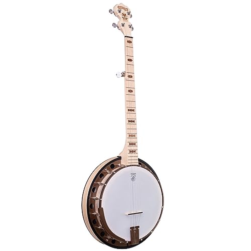 Deering Goodtime 2 5-String Maple Resonator Bluegrass Banjo Art Deco Inlay Bronze Powder Coat Hardware with Instrument Alley Bag, Tuner, Strings, Mute, Picks, Strap Bundle Package - Made in the USA - Image 3