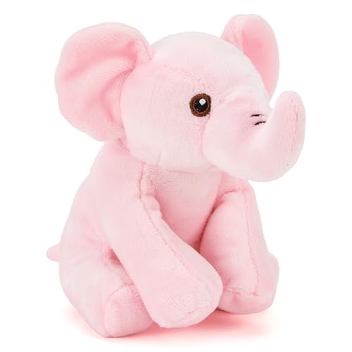 Zappi Co Elsa Le Jouet en Peluche Éléphant Rose (15cm) - Doux, Moelleux, 100% Recyclé - Ami Coloré à Trompe