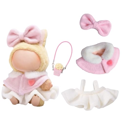 �ʂ�����ݕ� ���̂� 15cm 17cm Labubu�p �N���X�}�X�v���[���g CRESTIUM �l�`�̕� �h�[���� �ʂ�����ݒ����ւ� ���킢�� �h���X�A�b�v DIY �A�N�Z�T���[ �l�`�ߑ��Z�b�g ����ʒ����ւ��� ���{�� �g�b�v�X �X�J�[�g �X�g���b�v