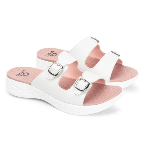 Image of Carlton London women's Comfortable & Lightweight Slip-On Sandals