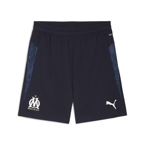 PUMA Short d’entraînement Olympique de Marseille Homme XS, New Navy White Blue