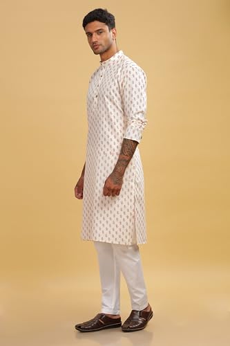 Image of BE ACTIVE Cotton Kurta for Men | Traditional and Refined Design | Indian Kurta | Full Sleeve Kurta