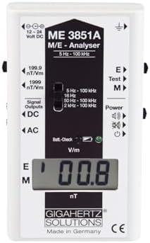 GIGAHERTZ SOLUTIONS ME3851A Professional EMF Meter 5Hz - 100kHz with Frequency Filter