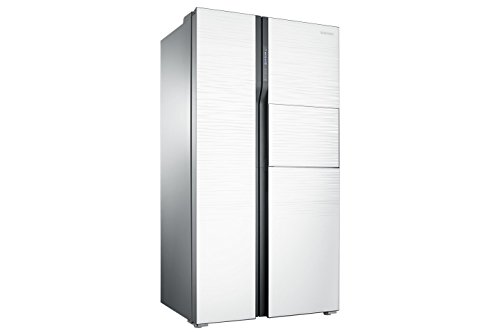 Image of Samsung 591 L Frost Free Side-by-Side Refrigerator(RS554NRUA1J /TL, White Shiny River Glass)