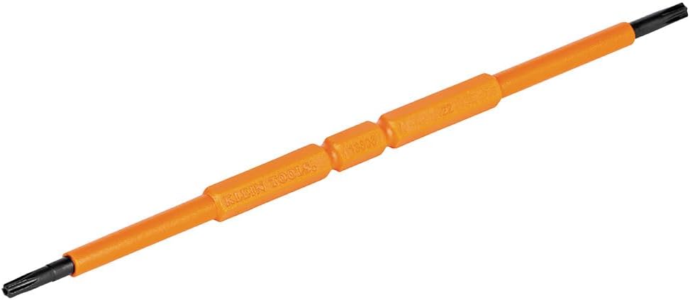 Klein Tools 13158INSP Insulated Double-Ended Screwdriver Replacement Blades, Torx, for Cat. Nos. 32584INSR, 32581INS, 2-Pack