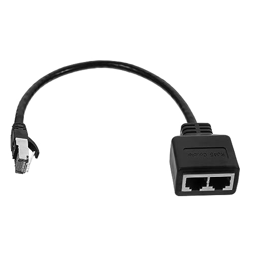 Happyyami Ethernet Splitter Male to Dual Female Adapter High Accessory for Home Office and Business Easy Installation Expand Connectivity