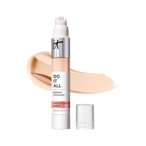 IT-Cosmetics-Do-It-All-Radiant-Concealer--Makeup-Concealer--Hydrate-Brighten--Creaseless-Medium-Coverage-Radiant-Finish--Niacinamide-Hyaluronic-Acid-Fair-Warm-02-Fl-Oz IT Cosmetics Do It All Radiant Concealer – Makeup Concealer – Hydrate & Brighten – Creaseless Medium Coverage & Radiant Finish – Niacinamide & Hyaluronic Acid - Fair Warm, 0.2 Fl Oz - Image 1