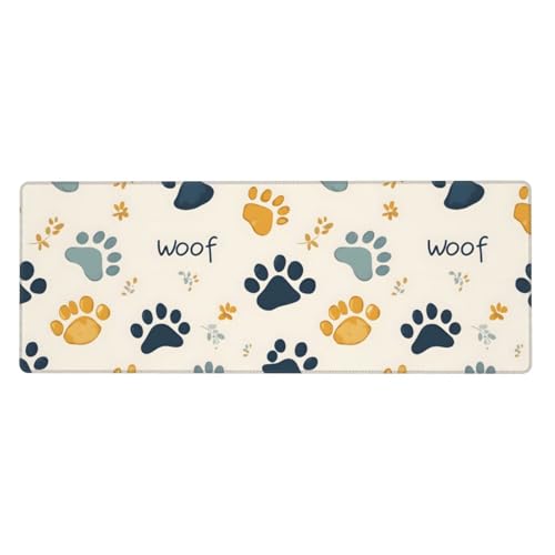 Sous-main de bureau design chien pour clavier PC et ordinateur portable